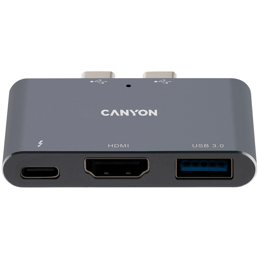 Hub USB Canyon DS-1 3in1 Thunderbolt 3 Space Grey