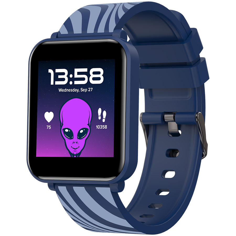 Smartwatch copii Canyon Joyce KW-43 Dual bluetooth, Music, Albstru