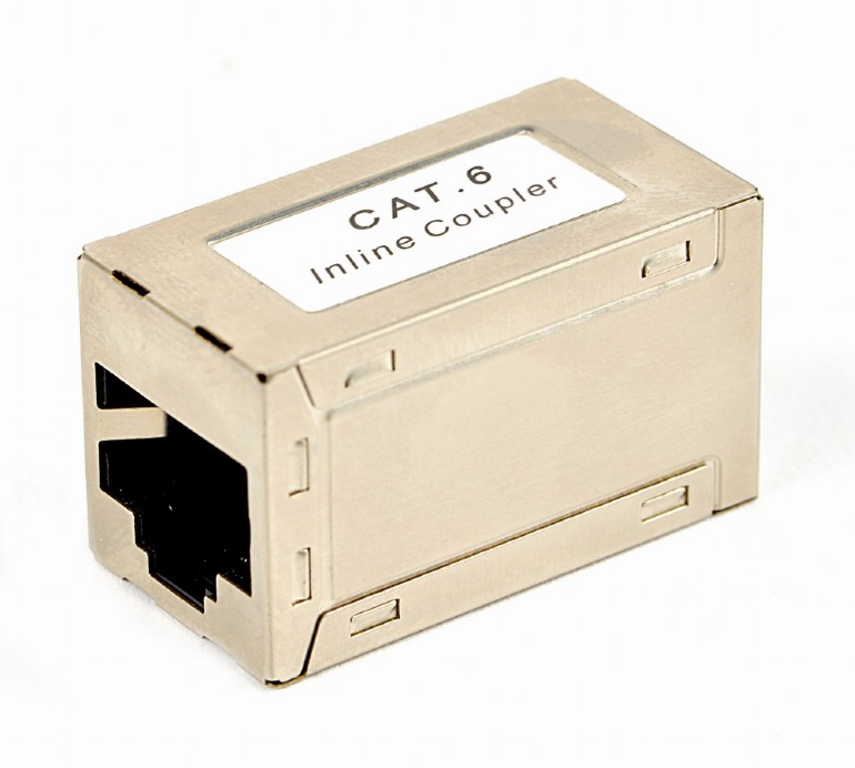 Cuplaj in linie, Gembird, CAT6 RJ45/RJ45 FTP, Auriu