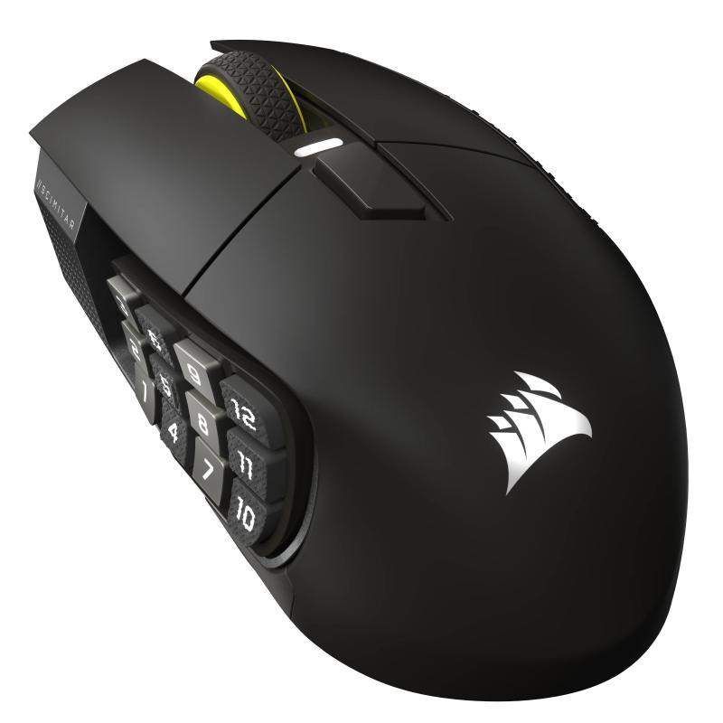 Mouse gaming Scimitar Elite SE wireless, 33000 DPI, gun-metal