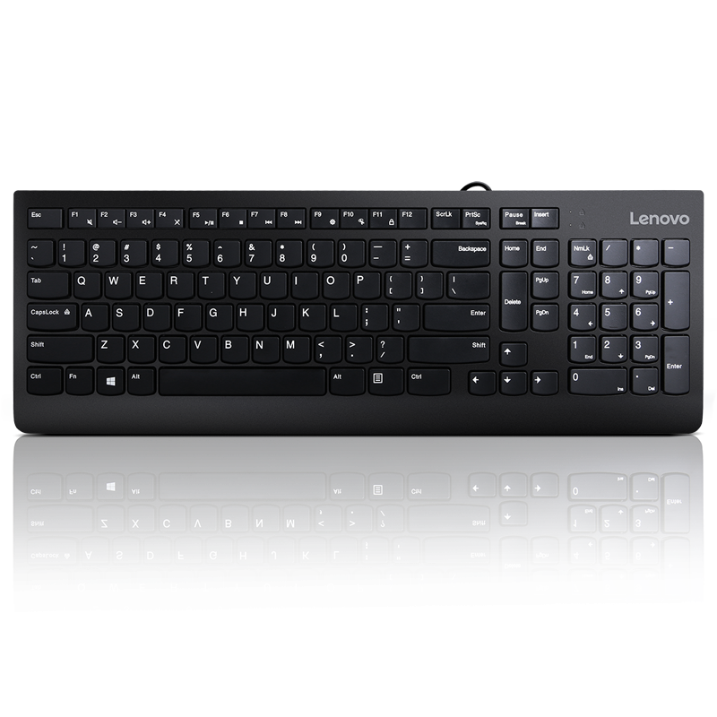 Tastatura Lenovo 300, Slim, Negru
