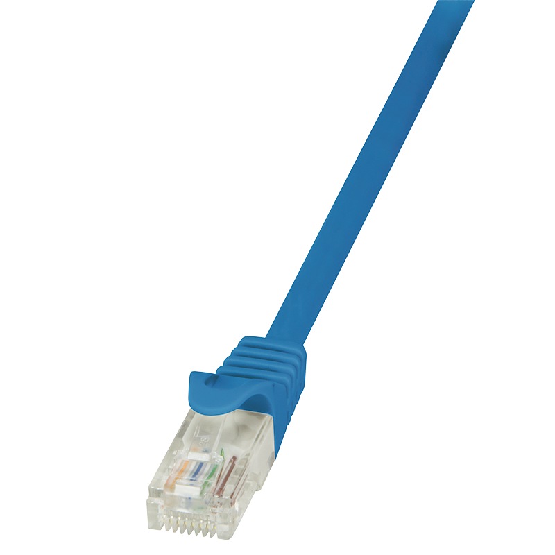 Cablu UTP LOGILINK Cat6, cupru-aluminiu, 1 m, albastru, AWG24, CP2036U
