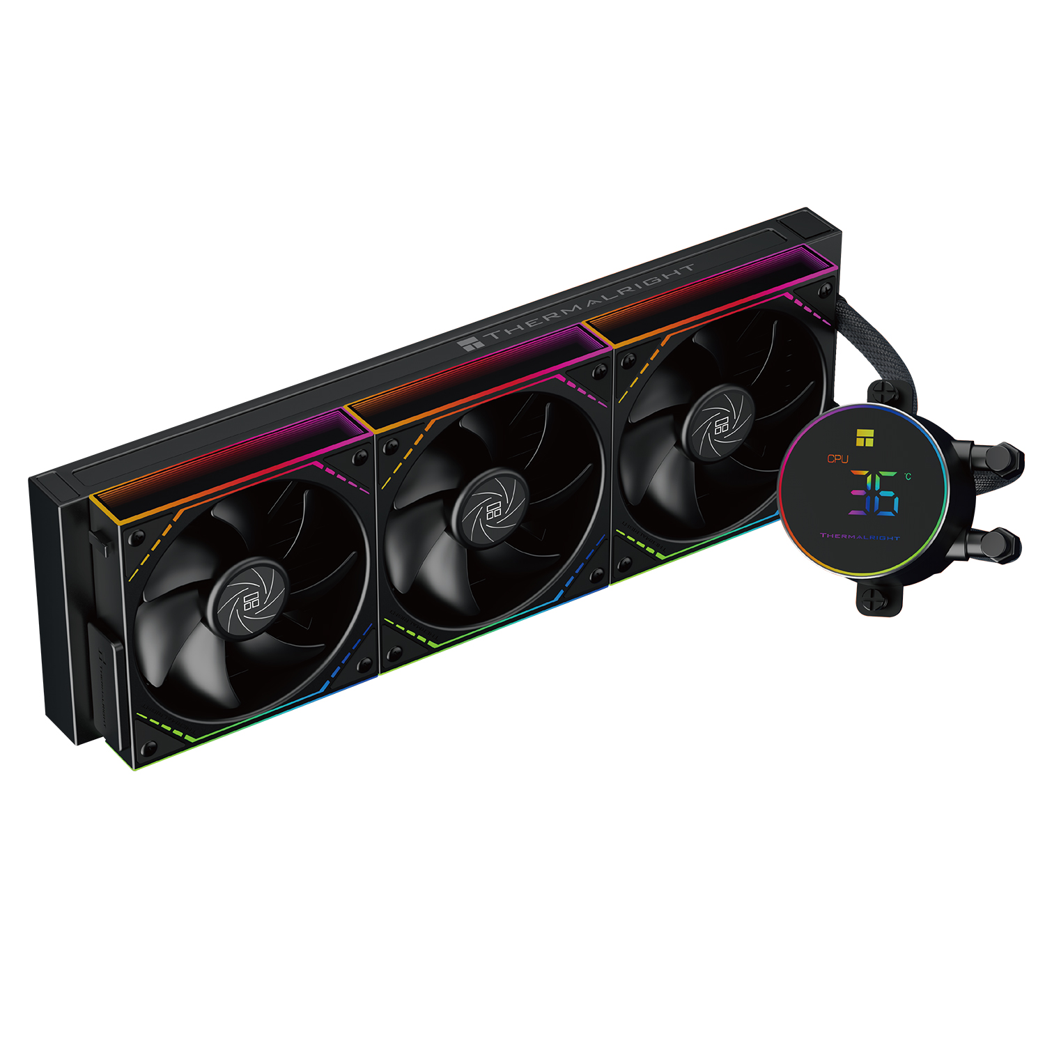 Cooler Thermalright „Frozen Magic 360 Digital Argb”, skt. Intel si AMD, racire cu lichid, 2000 RPM, ARGB adresabil, negru 1 Cooler Thermalright „Frozen Magic 360 Digital Argb”, skt. Intel si AMD, racire cu lichid, 2000 RPM, ARGB adresabil, negru