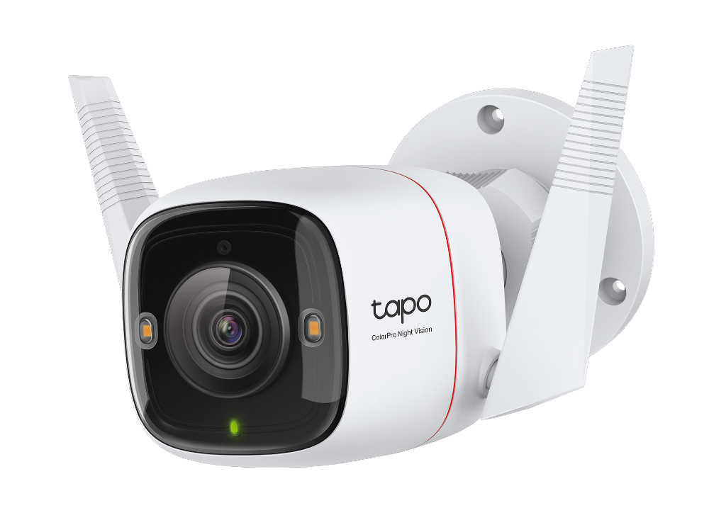 Camera de supraveghere TP-Link Tapo C325WB, conexiune Wi-Fi sau prin cablu, 4MP, 2K QHD ,Night Vision ColorPro, Detecteaza miscare si a persoanelor/animalelor de companie/vehiculelor, Alarma sonora si luminoasa, Functie Two-Way Audio, Control Vocal, IP66
