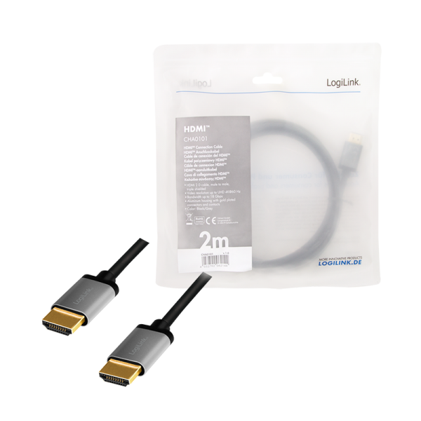 Cablu HDMI, LogiLink, 2.0 m 4 Cablu HDMI, LogiLink, 2.0 m - imagine 4