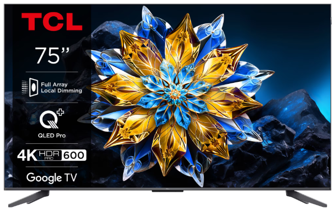Televizor QLED TCL 190 cm (75″) 75C61B PRO, Ultra HD 4K, Smart TV, WiFi, CI+