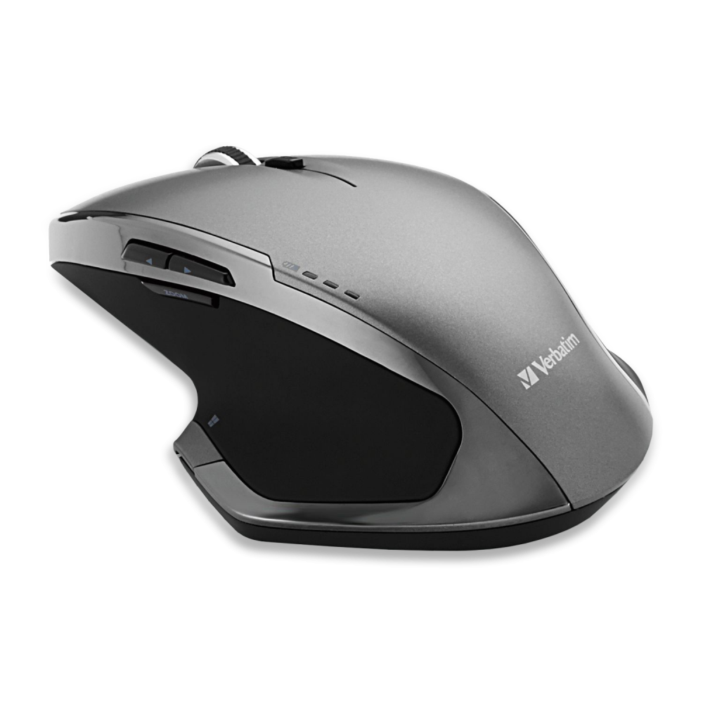 Mouse wireless Verbatim Deluxe, 1600 dpi, 8 butoane, Gri 2 Mouse wireless Verbatim Deluxe, 1600 dpi, 8 butoane, Gri - imagine 2