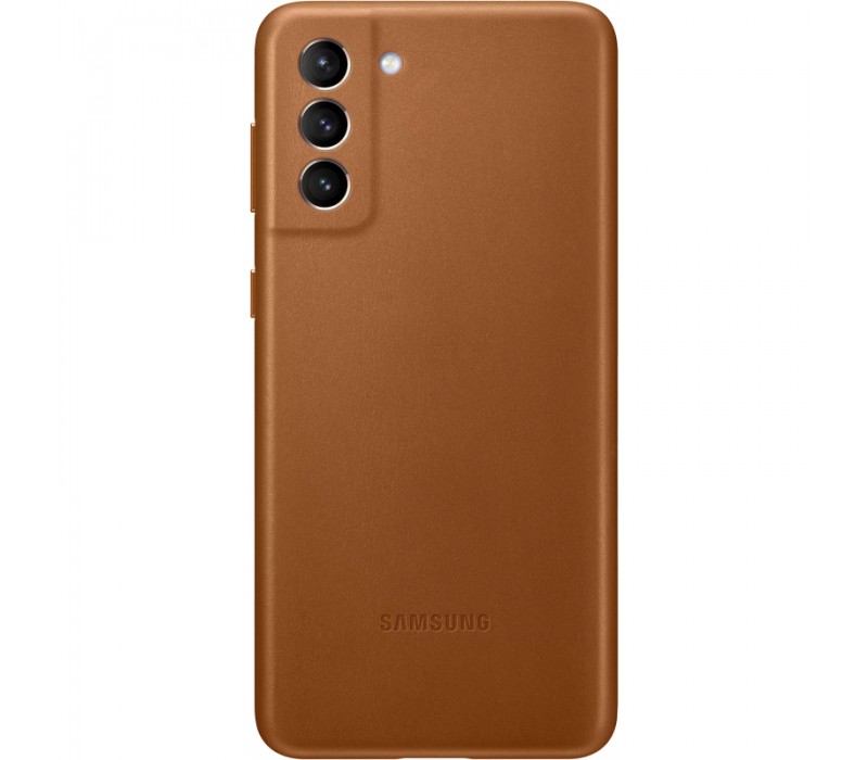 Husa de protectie Samsung Leather Cover pentru Galaxy S21 Plus, Brown