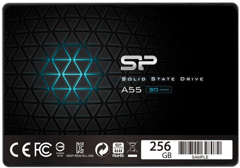 Solid-State Drive (SSD) Silicon Power A55, 256GB, 3D NAND, 2.5″, SATA III
