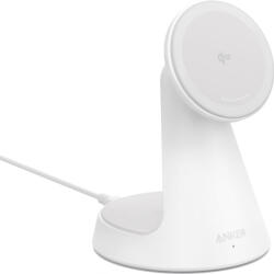 Incarcator wireless Anker MagGo Stand Qi2 360° 15W Alb