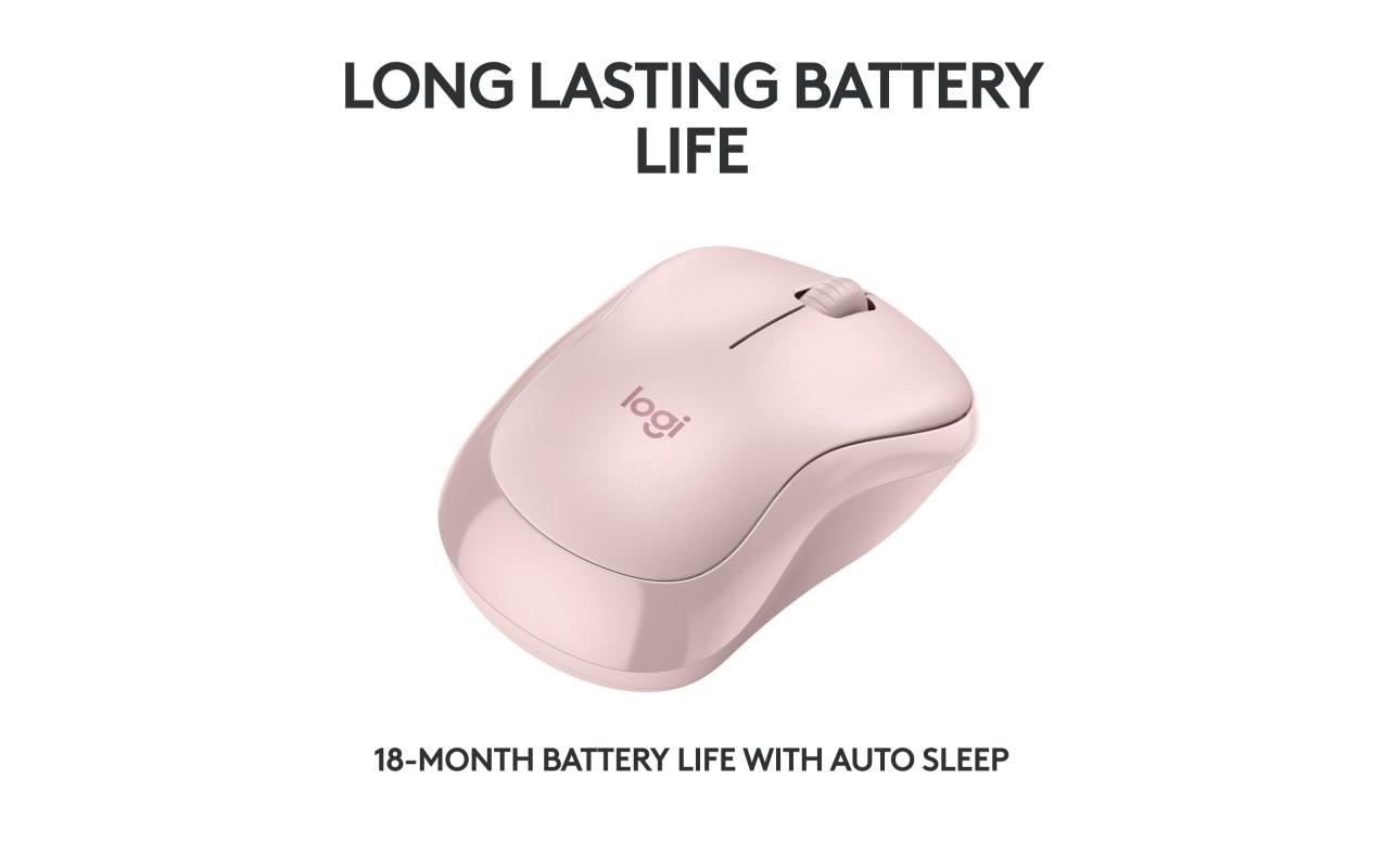 Mouse Logitech M240 Silent, Wireless, Bluetooth, Rose 5 Mouse Logitech M240 Silent, Wireless, Bluetooth, Rose - imagine 5