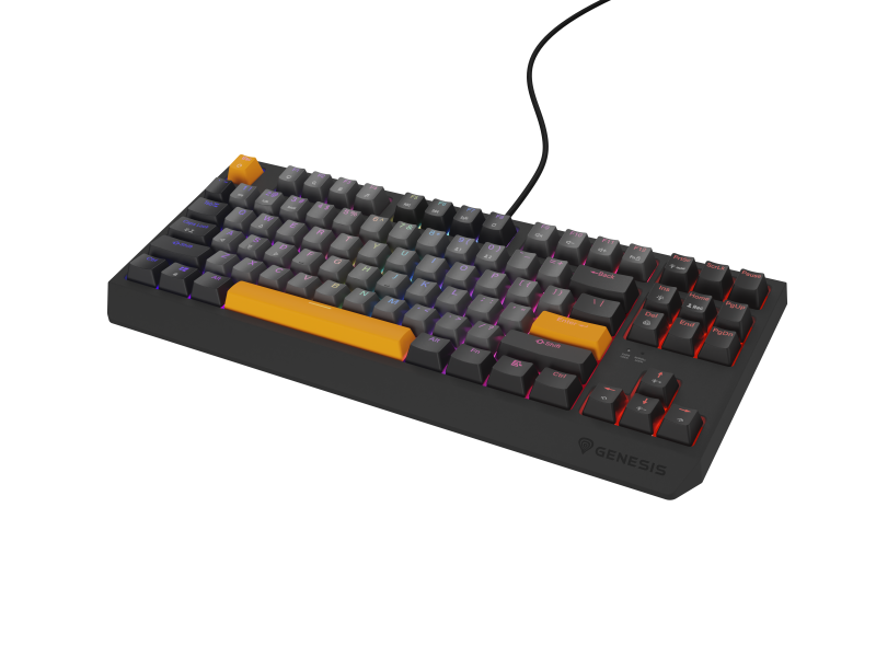 Tastatura Genesis Thor 230 TKL R gri