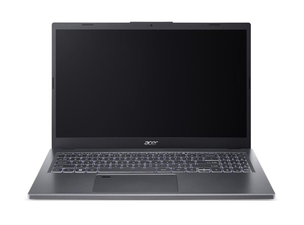 Laptop Acer Aspire 15 A15-51M-59HJ cu procesor Intel® Core™ i5-13420H pana la 4.6GHz, 15.6” Full HD, IPS, 16GB LPDDR5 RAM, 512GB SSD, Intel® UHD Graphics, No OS, Steel Gray