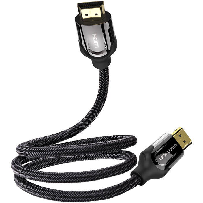 Cablu HDMI 2.0 Vention VAA-B05-B100 1m 4K 60Hz (negru) 2 Cablu HDMI 2.0 Vention VAA-B05-B100 1m 4K 60Hz (negru) - imagine 2