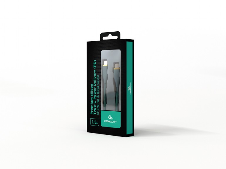 Cablu alimentare si date GEMBIRD, pentru smartphone, USB 2.0 Type-C (T) la USB 2.0 Type-C (T), 60W, 1.5m, protectie silicon, verde 2 Cablu alimentare si date GEMBIRD, pentru smartphone, USB 2.0 Type-C (T) la USB 2.0 Type-C (T), 60W, 1.5m, protectie silicon, verde - imagine 2