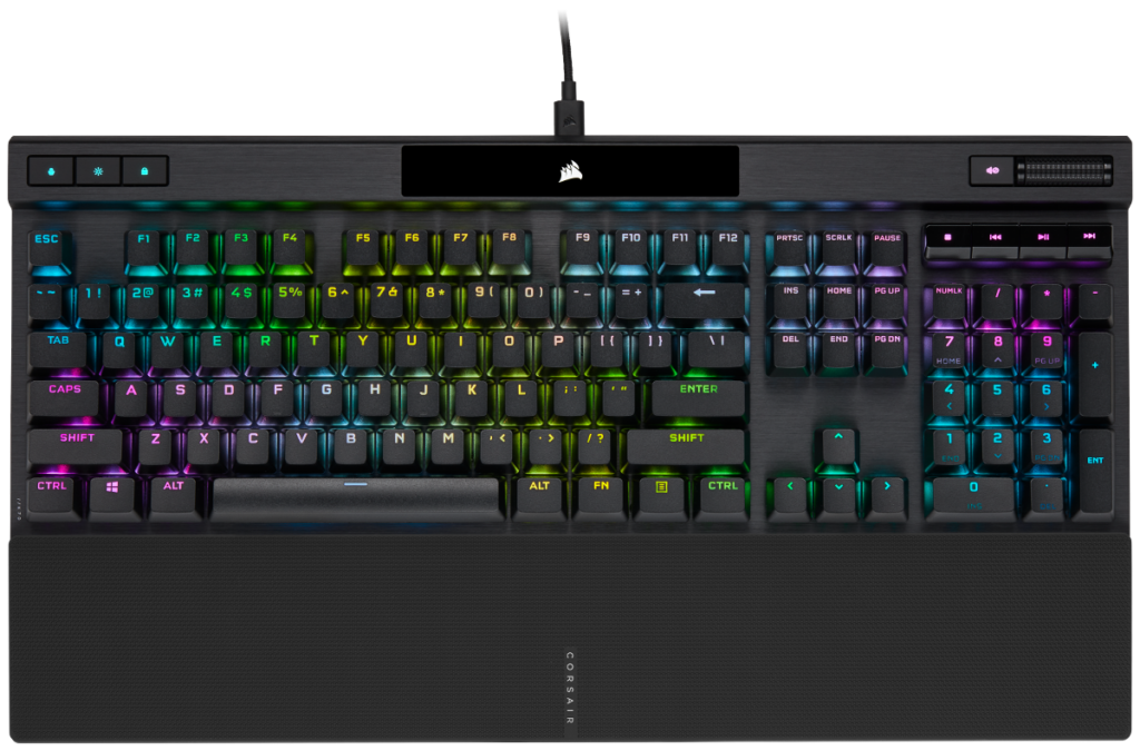 Tastatura Gaming Corsair K70 RGB PRO, CORSAIR OPX, Negru, NA, Iluminare RGB, USB