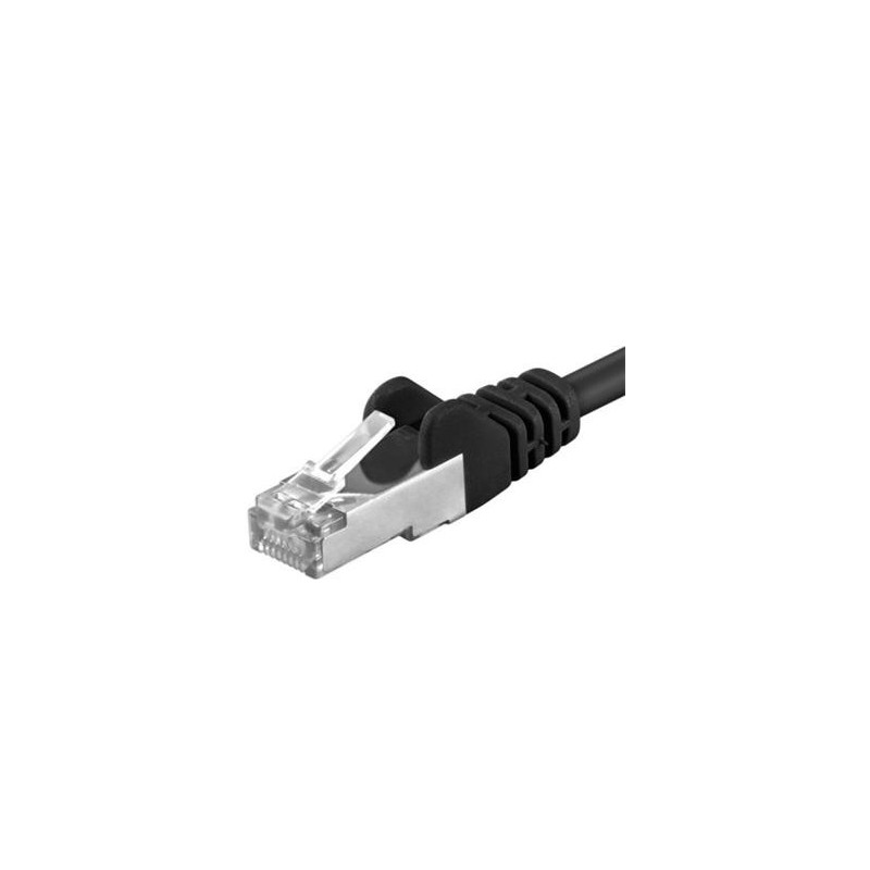 Cablu Patchcord SFTP RJ45-RJ45 Cat.6A, 0.25m, negru, cupru integral, 26AWG 1 Cablu Patchcord SFTP RJ45-RJ45 Cat.6A, 0.25m, negru, cupru integral, 26AWG
