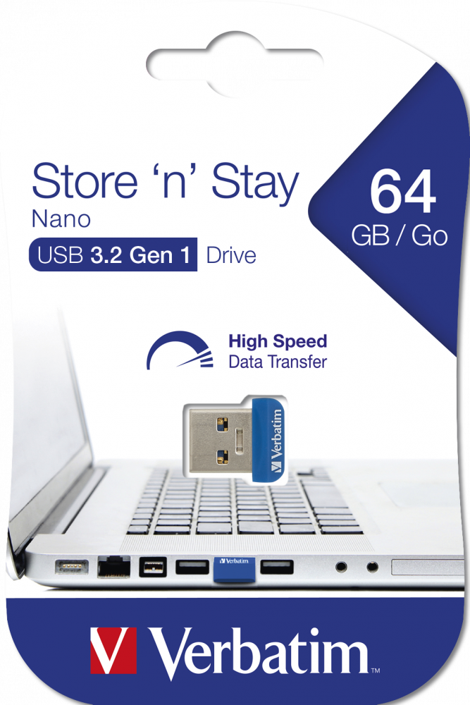 Memorie USB Verbatim Store 'n' Stay Nano USB 3.0 64GB 3 Memorie USB Verbatim Store 'n' Stay Nano USB 3.0 64GB - imagine 3