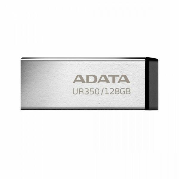 Memorie USB ADATA UR350 metalic, 128GB, USB 3.2, argintiu/negru