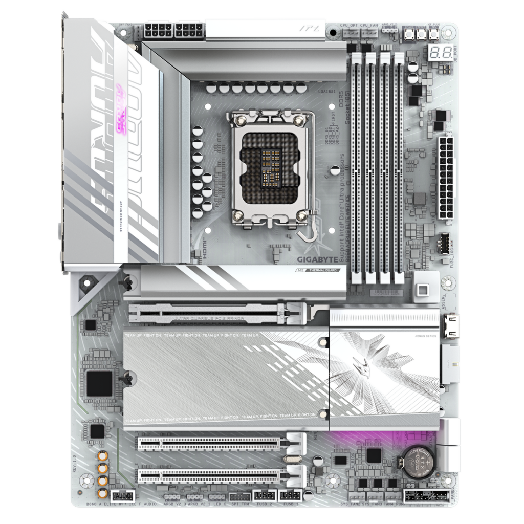 Placa de Baza GIGABYTE B860 AORUS ELITE WIFI7 ICE, Socket LGA1851