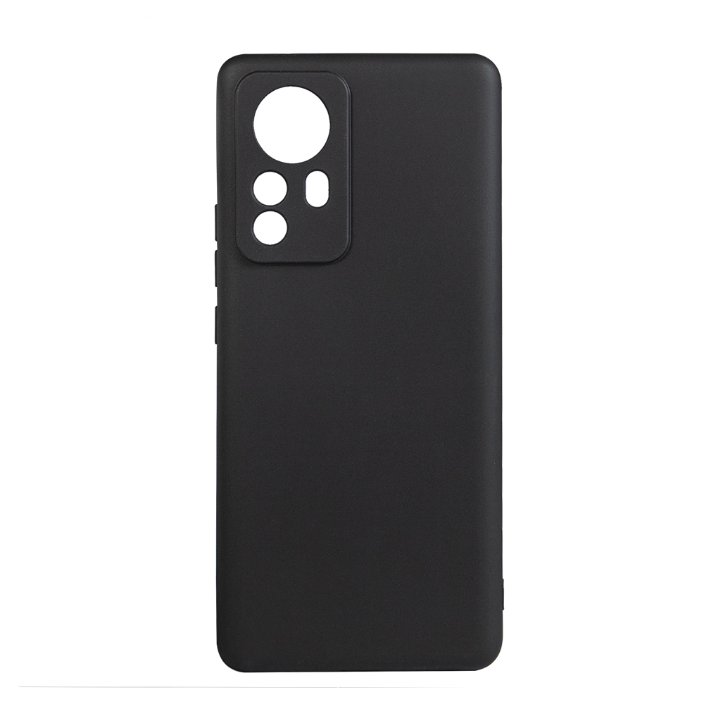 Husa de protectie Spacer pentru Xiaomi 12 Pro, material flexibil TPU, Negru 2 Husa de protectie Spacer pentru Xiaomi 12 Pro, material flexibil TPU, Negru - imagine 2