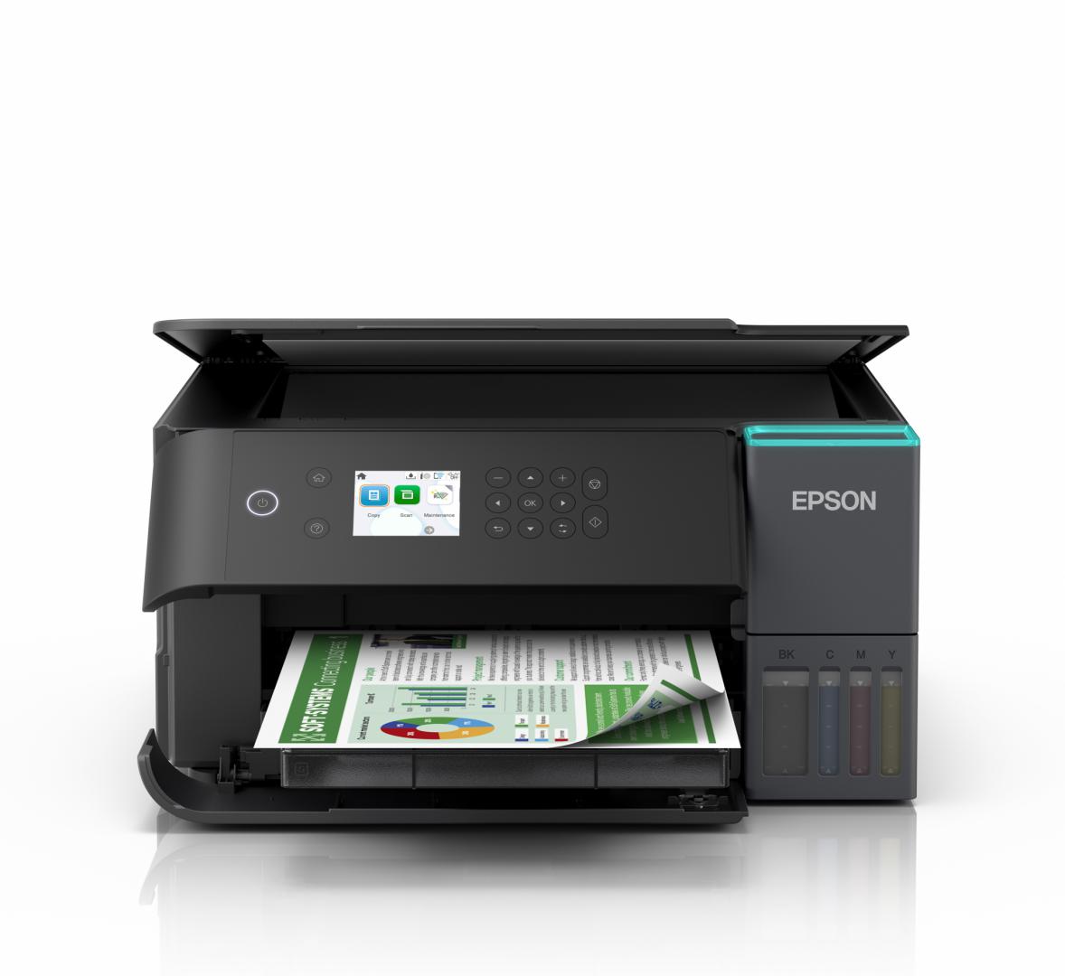 Multifunctional inkjet color CISS Epson EcoTank L6360, A4, Duplex, Wi-Fi, 4800x1200dpi, negru 3 Multifunctional inkjet color CISS Epson EcoTank L6360, A4, Duplex, Wi-Fi, 4800x1200dpi, negru - imagine 3