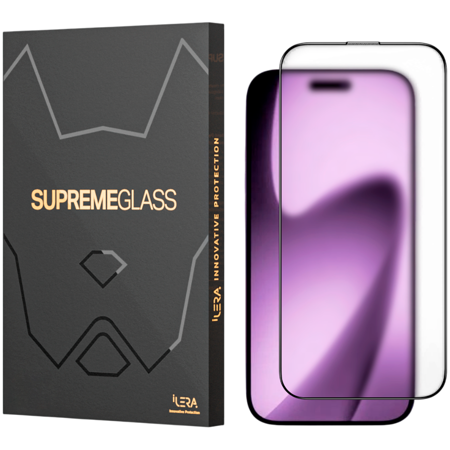 Folie Protectie Sticla iLera FrostedGlass 2.0 pentru iPhone 17 Air Transparent
