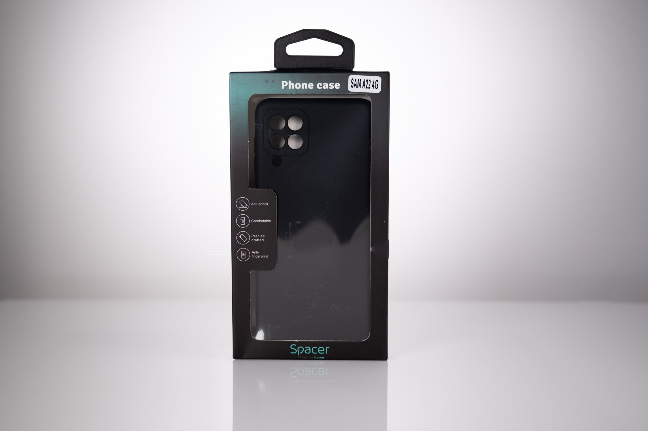 Husa de protectie Spacer pentru Samsung Galaxy A22 4G, material flexibil TPU, Negru 4 Husa de protectie Spacer pentru Samsung Galaxy A22 4G, material flexibil TPU, Negru - imagine 4