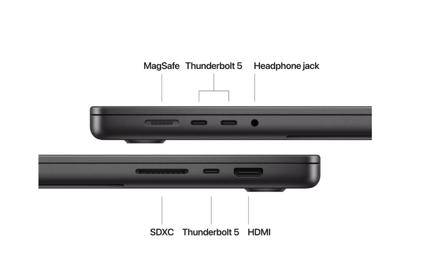 Laptop Apple 16.2'' MacBook Pro 16 Liquid Retina XDR, Apple M4 Pro chip (14-core CPU), 48GB, 1TB SSD, Apple M4 Pro 20-core GPU, macOS, Space Black, INT keyboard, 2024 4 Laptop Apple 16.2'' MacBook Pro 16 Liquid Retina XDR, Apple M4 Pro chip (14-core CPU), 48GB, 1TB SSD, Apple M4 Pro 20-core GPU, macOS, Space Black, INT keyboard, 2024 - imagine 4