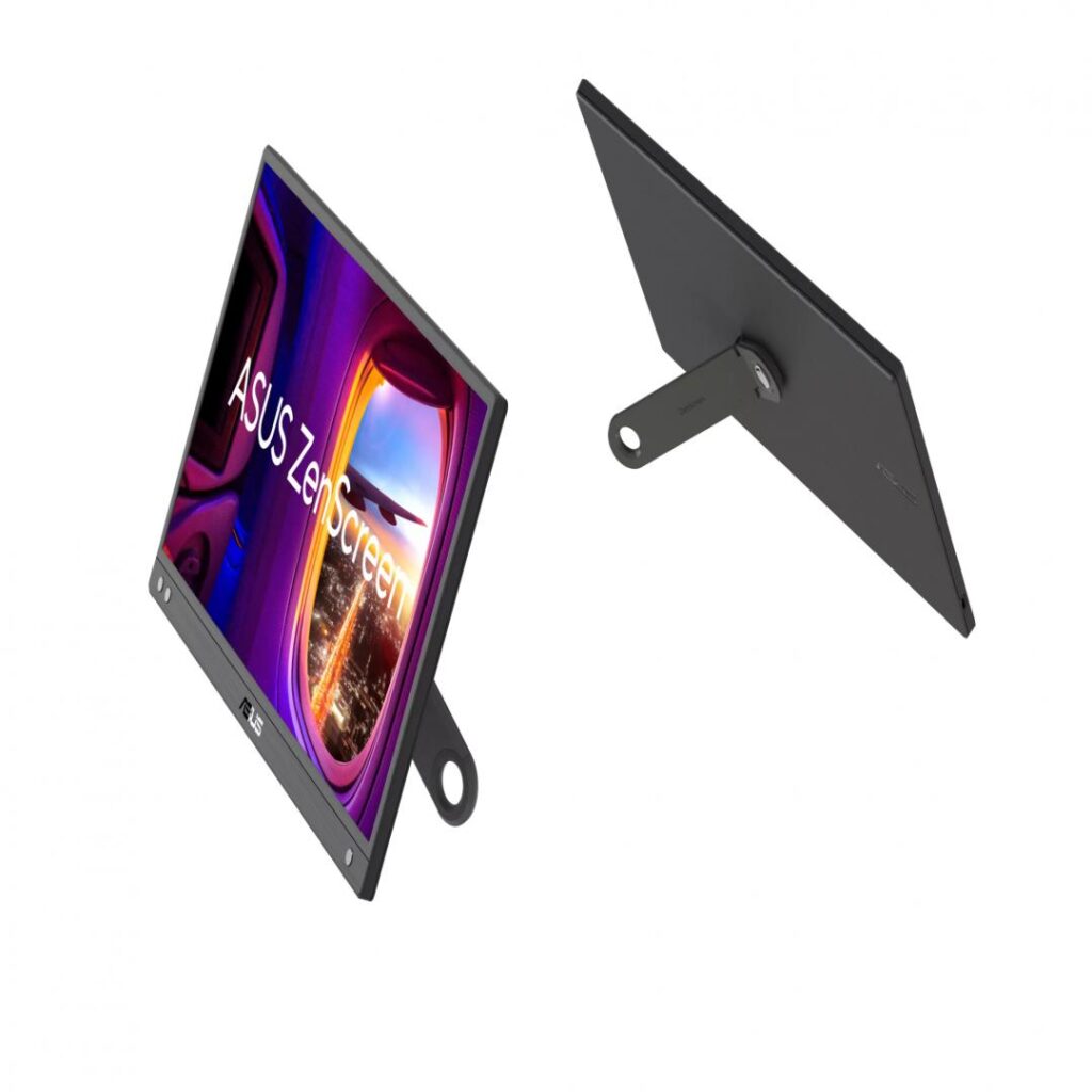 Monitor Portabil LED IPS Asus ZenScreen 15,6″, Full HD (1920×1080), USB Type-C, Flicker Free, Blue Light Filter, Anti-glare surface, 360° kickstand, negru