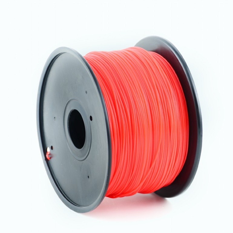 Filament Gembird pentru imprimanta 3D, PLA, 1.75mm diamentru, 1Kg / bobina, aprox. 330m, topire 190-220 °C, Rosu
