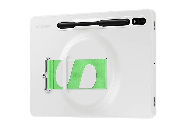 Husa de protectie Samsung Strap Cover pentru Tab S8, White 2 Husa de protectie Samsung Strap Cover pentru Tab S8, White - imagine 2