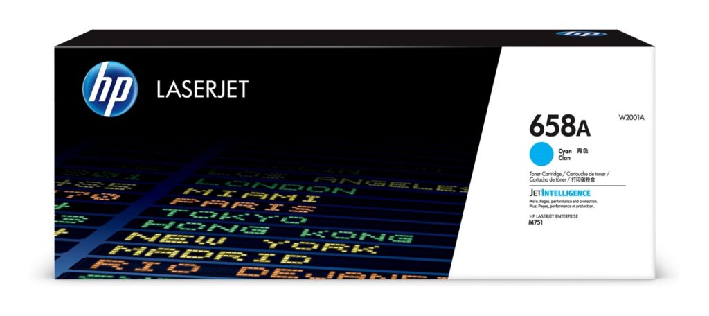 Toner Original HP Cyan, nr.658A, pentru Color  LaserJet M751, 6K, (timbru verde 1.2 lei) , „W2001A”