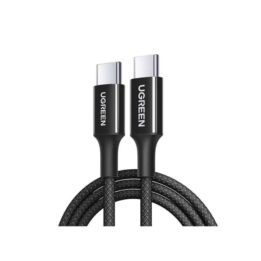 Cablu de Date USB-C la USB-C, UGREEN, L502, 5A, 100W, 1m, Negru