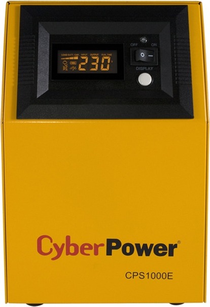 UPS CYBER POWER EPS series, 700W, 1000VA, pentru centrale termice, AVR, LCD, Sinusoida pura, 2x schuko