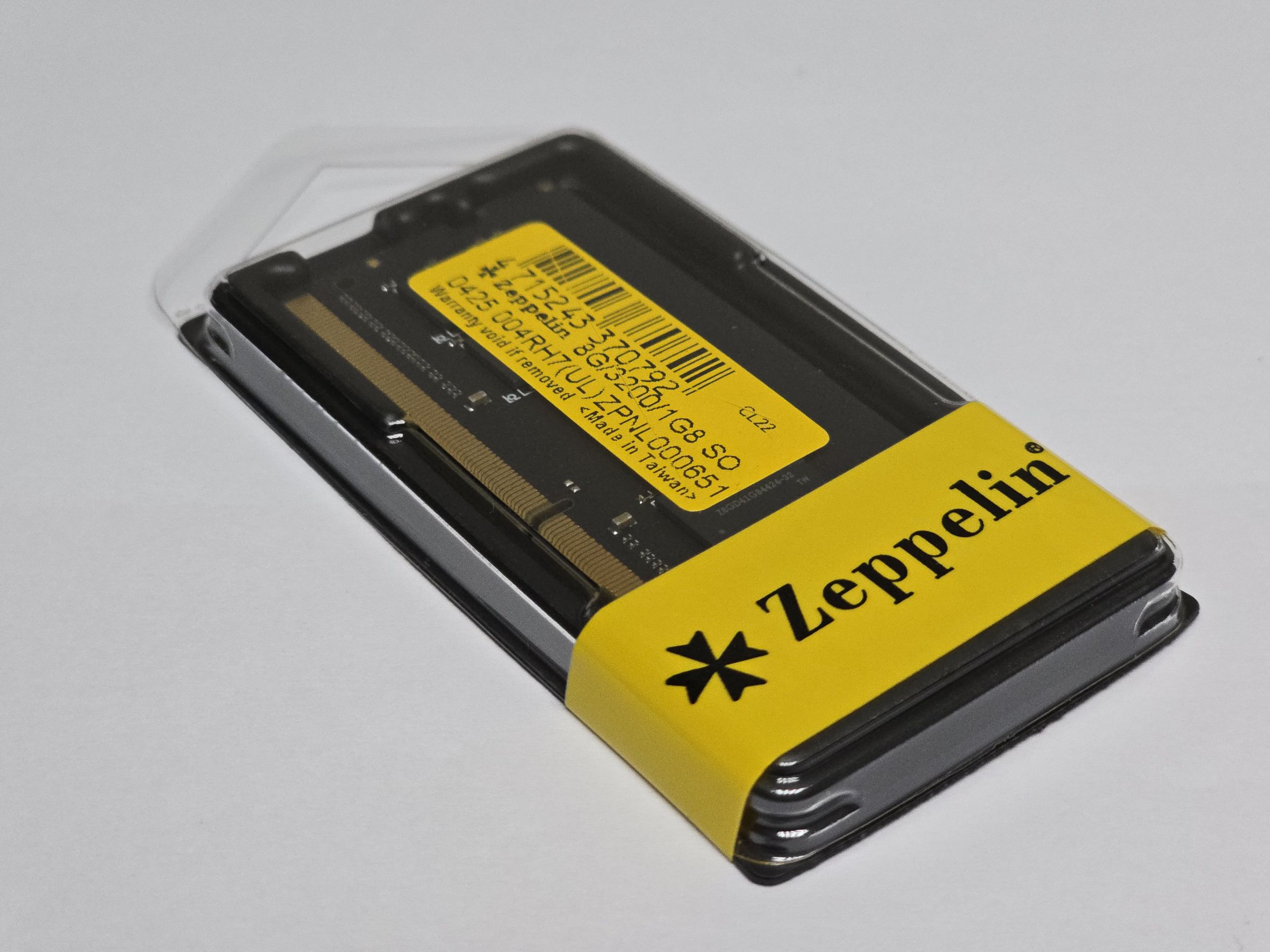 Memorie SODIMM Zeppelin, DDR4 8GB, 3200 MHz, retail 2 Memorie SODIMM Zeppelin, DDR4 8GB, 3200 MHz, retail - imagine 2