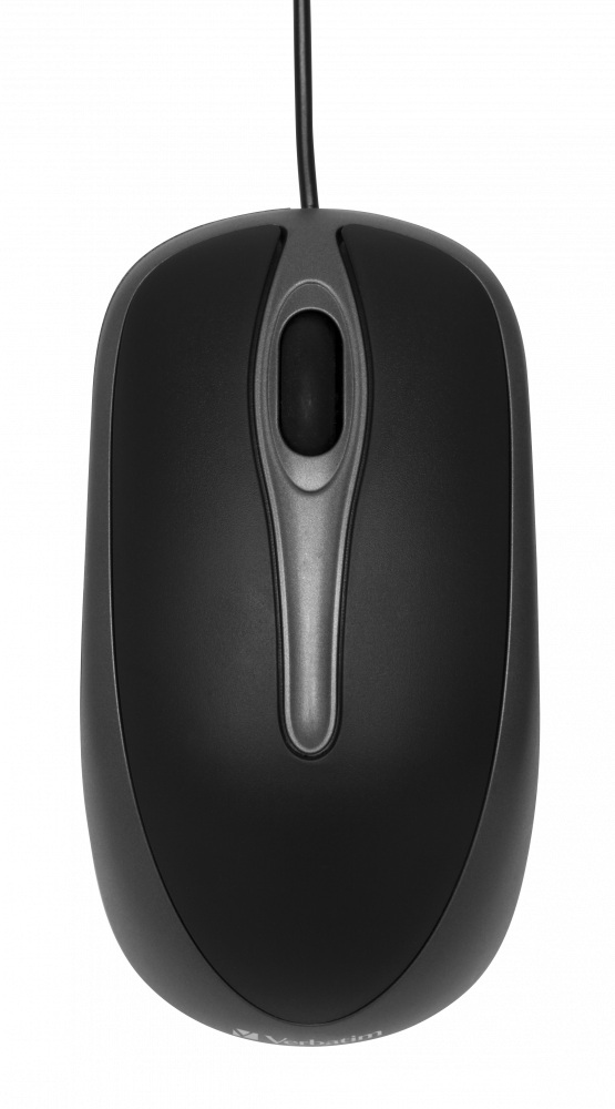 Mouse optic Verbatim,1000 dpi, USB, Negru