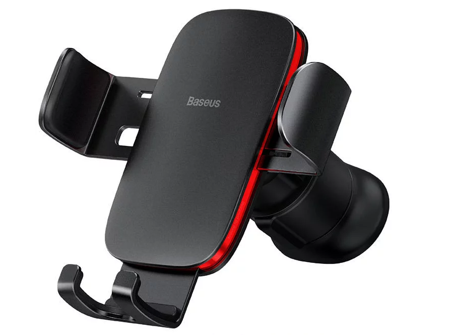 Suport telefon auto, Baseus, Metal, Negru