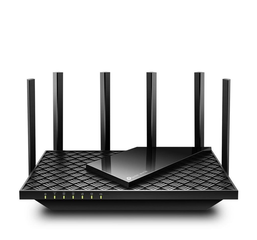 Router Wireless TP-Link Archer AXE75, AX5400, Wi-Fi 6E, Tri-Band, Gigabit, Tehnologie OneMesh™, Beamforming, Port USB 3.0