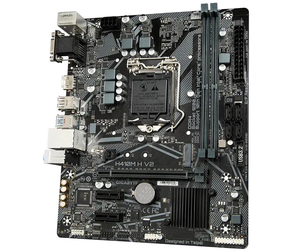 Placa de baza Gigabyte H410M H V2, Socket 1200 2 Placa de baza Gigabyte H410M H V2, Socket 1200 - imagine 2