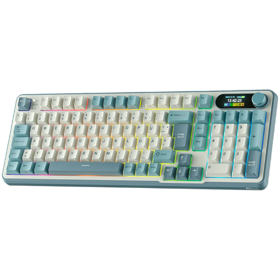 Tastatura Royal Kludge RK-S98, 96%, switch-uri Chartreuse, culoare Light Cloud, hot-swap 2 Tastatura Royal Kludge RK-S98, 96%, switch-uri Chartreuse, culoare Light Cloud, hot-swap - imagine 2