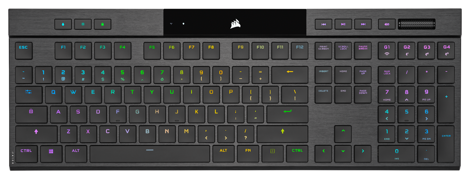 Tastatura mecanica Corsair K100 AIR, wireless, iluminare iluminare RGB, Switch-uri mecanice CHERRY MX Ultra Low Profile Tactile, Negru 1 Tastatura mecanica Corsair K100 AIR, wireless, iluminare iluminare RGB, Switch-uri mecanice CHERRY MX Ultra Low Profile Tactile, Negru