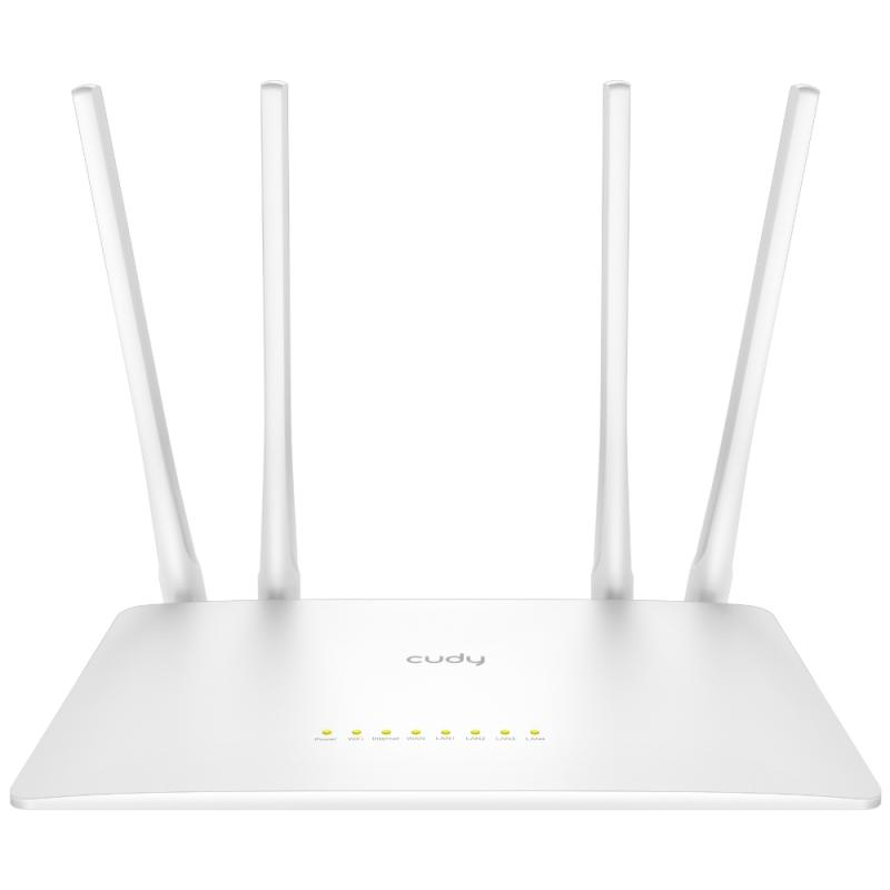 Router Wi-Fi, Cudy, Banda dubla, AC1200, WR1200, Alb