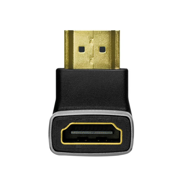 Adaptor video LOGILINK, HDMI (T) la HDMI (M), conectori auriti, rezolutie maxima 8K (7680 x 4320) la 60 Hz, 90 grade, negru-gri 4 Adaptor video LOGILINK, HDMI (T) la HDMI (M), conectori auriti, rezolutie maxima 8K (7680 x 4320) la 60 Hz, 90 grade, negru-gri - imagine 4