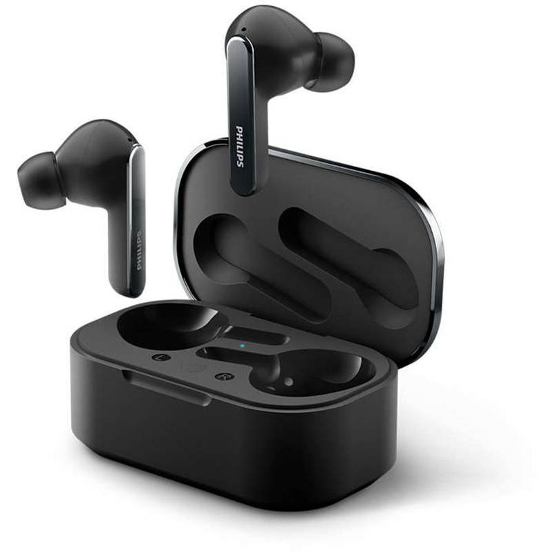 Casti True Wireless Philips TAT5506BK/00, Bluetooth, Waterproof, ANC Pro, Negru