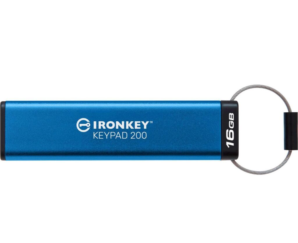 Memorie USB Kingston 16GB IronKey Keypad 200, FIPS 140-3 Lvl 3 (Pending) AES-256 Encrypted