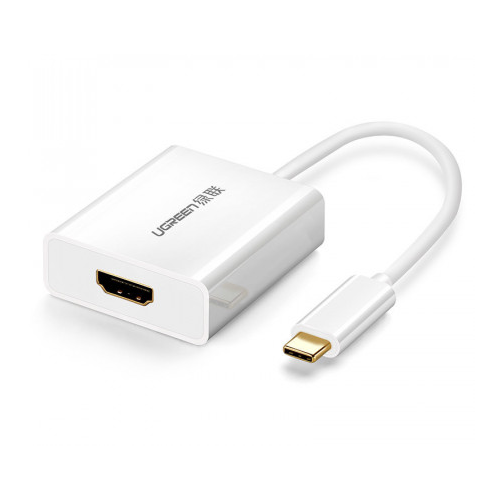 Adaptor Ugreen USB tip C (tata) – HDMI (mama), Alb