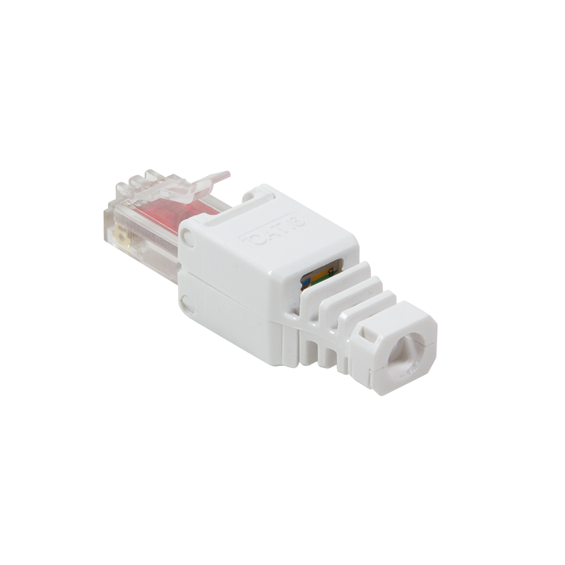 Plug de baterie, LogiLink RJ45, 100 buc, Transparent