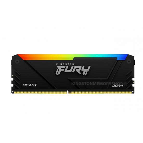 Memorie Fury Beast RGB Intel XMP 2.0, 32GB, DDR4-3600, CL18, Negru