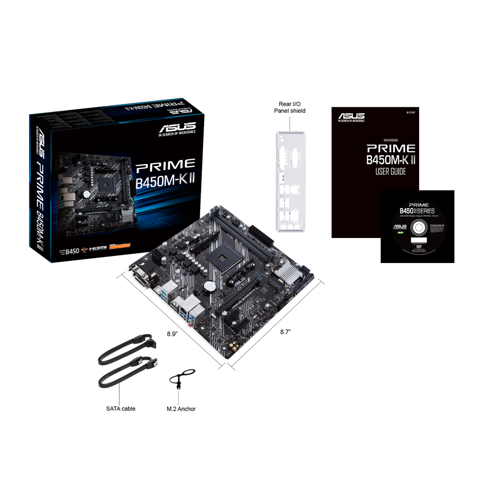 Placa de baza ASUS PRIME B450M-K II, Socket AM4 3 Placa de baza ASUS PRIME B450M-K II, Socket AM4 - imagine 3